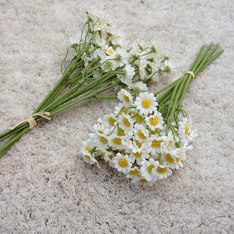 Set of 6 Stems Artificial Chamomile Daisy Flowers – Floral